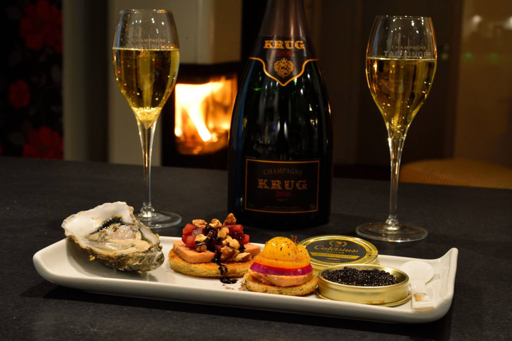 Caviar and Champagne Breakfast Romance